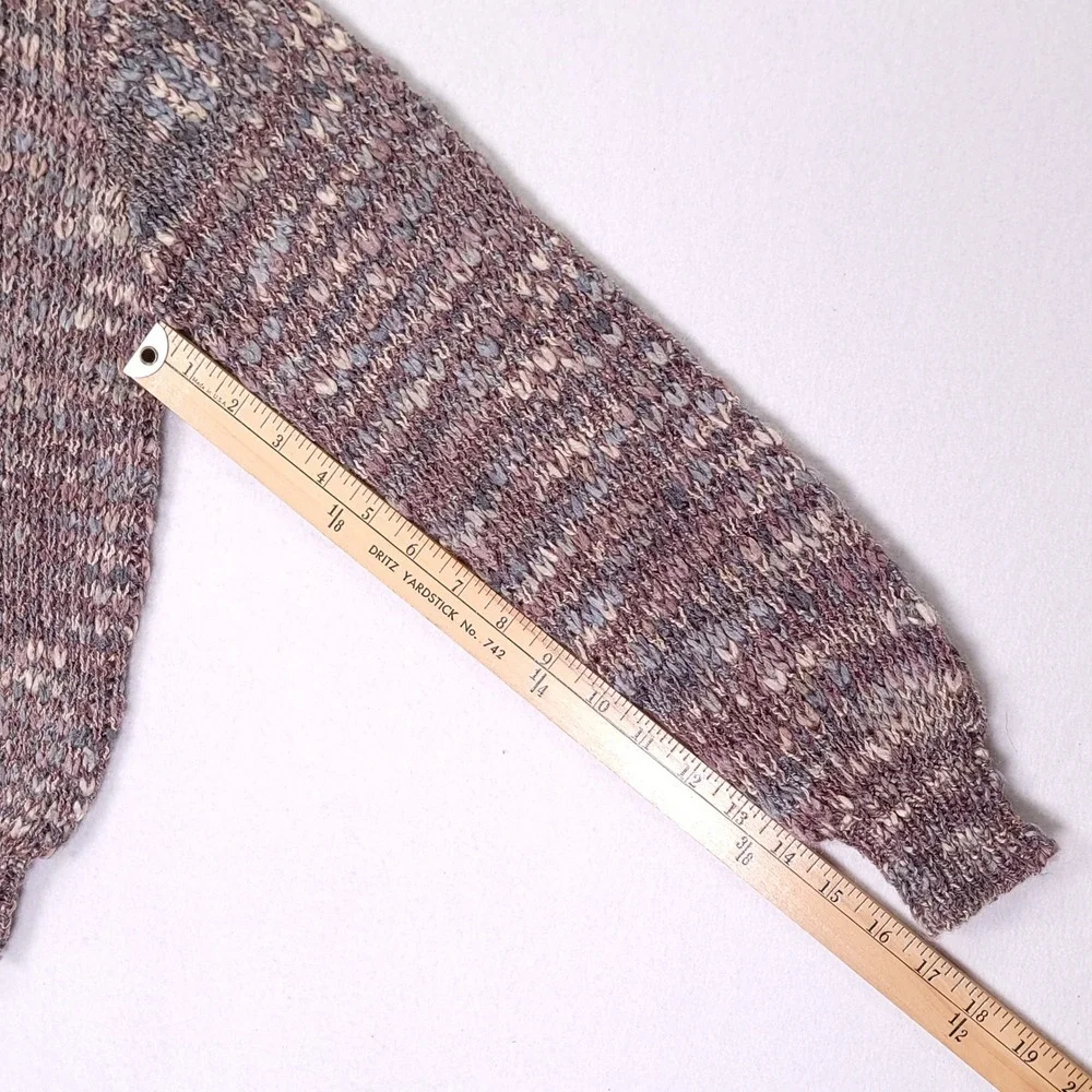 Sorrento Knits‎ for Fairweather Vintage Marled Purple Crewneck Sweater Large